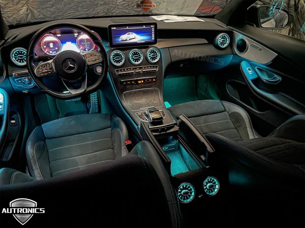 Ambiente- Beleuchtung Ambientebeleuchtung LED Innenraumbeleuchtung KFZ Interieur Mehrfarbig Set geeignet für Mercedes-Benz C Coupe C205 - 05