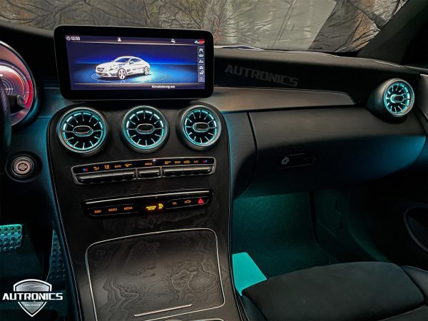 Ambiente- Beleuchtung Ambientebeleuchtung LED Innenraumbeleuchtung KFZ Interieur Mehrfarbig Set geeignet für Mercedes-Benz C Coupe C205 - 06