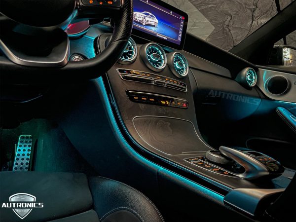Ambiente- Beleuchtung Ambientebeleuchtung LED Innenraumbeleuchtung KFZ Interieur Mehrfarbig Set geeignet für Mercedes-Benz C Coupe C205 - 11