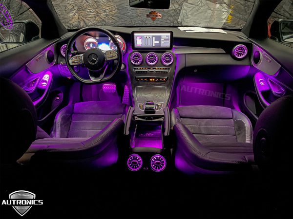 Ambiente- Beleuchtung Ambientebeleuchtung LED Innenraumbeleuchtung KFZ Interieur Mehrfarbig Set geeignet für Mercedes-Benz C Coupe C205 - 13