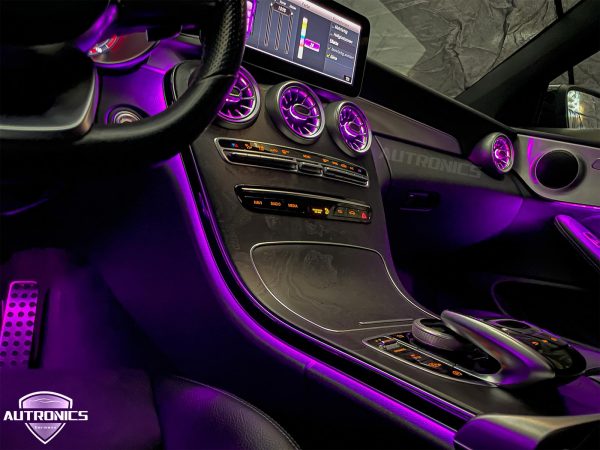 Ambiente- Beleuchtung Ambientebeleuchtung LED Innenraumbeleuchtung KFZ Interieur Mehrfarbig Set geeignet für Mercedes-Benz C Coupe C205 - 15