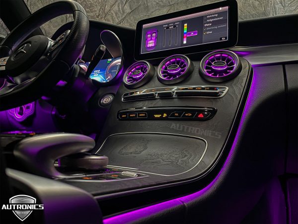 Ambiente- Beleuchtung Ambientebeleuchtung LED Innenraumbeleuchtung KFZ Interieur Mehrfarbig Set geeignet für Mercedes-Benz C Coupe C205 - 16