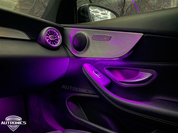 Ambiente- Beleuchtung Ambientebeleuchtung LED Innenraumbeleuchtung KFZ Interieur Mehrfarbig Set geeignet für Mercedes-Benz C Coupe C205 - 18