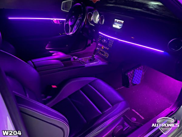 Ambientebeleuchtung Ambiente Innenraumbeleuchtung Beleuchtung Nachrüsten Einbau geeignet für Mercedes Benz C Coupe C204 - 04