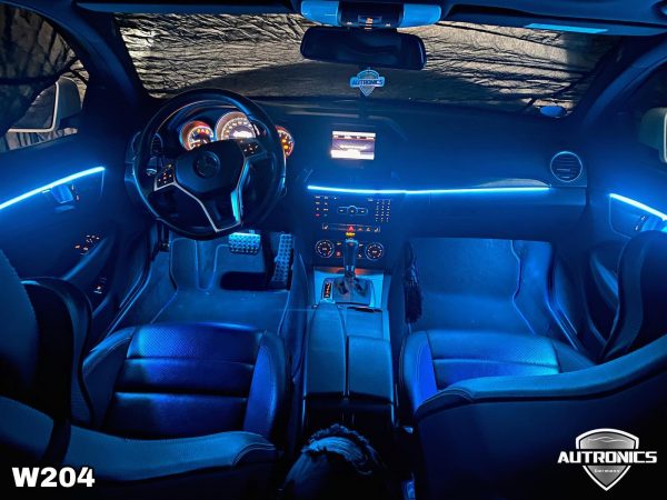 Ambientebeleuchtung Ambiente Innenraumbeleuchtung Beleuchtung Nachrüsten Einbau geeignet für Mercedes Benz C Coupe C204 - 05