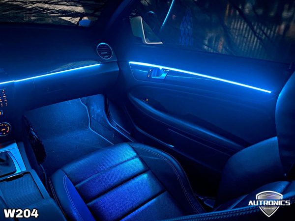 Ambientebeleuchtung Ambiente Innenraumbeleuchtung Beleuchtung Nachrüsten Einbau geeignet für Mercedes Benz C Coupe C204 - 07