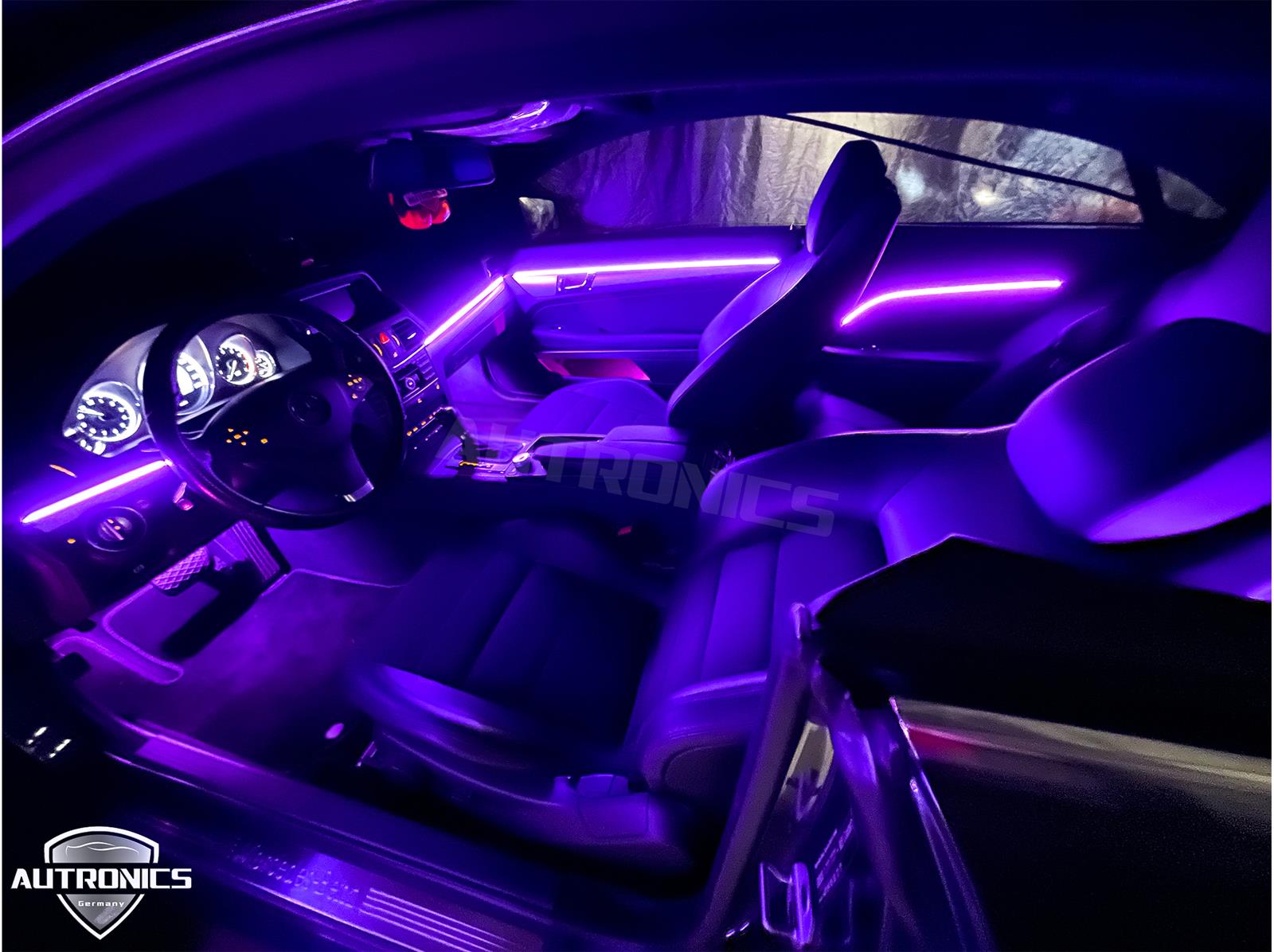 Ambientebeleuchtung Ambiente Innenraumbeleuchtung Beleuchtung Nachrüsten Einbau geeignet für Mercedes Benz E Coupe C207 - 01