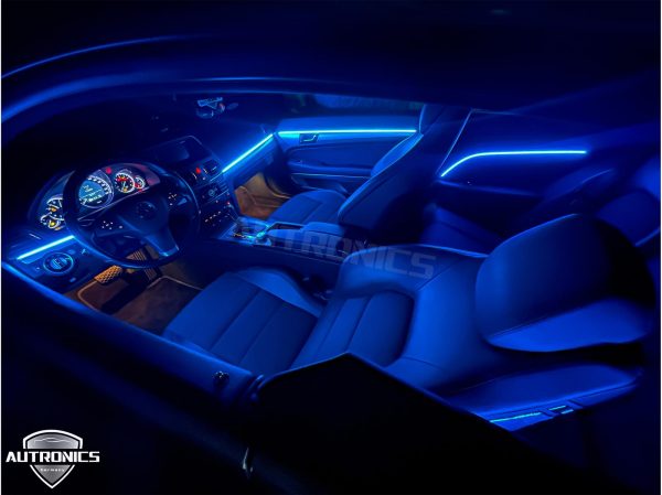 Ambientebeleuchtung Ambiente Innenraumbeleuchtung Beleuchtung Nachrüsten Einbau geeignet für Mercedes Benz E Coupe C207 - 03