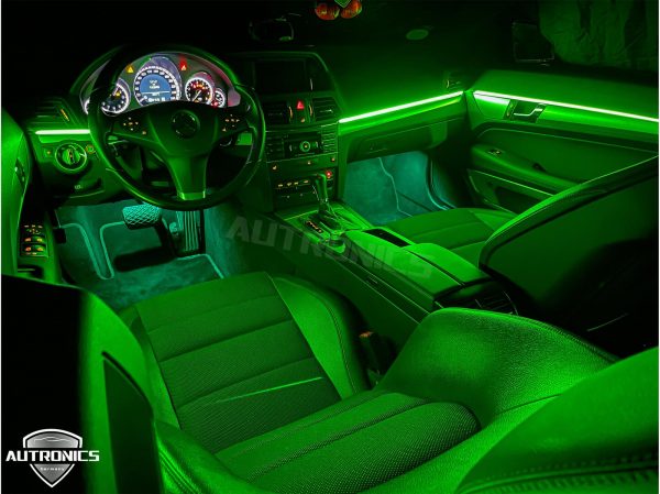 Ambientebeleuchtung Ambiente Innenraumbeleuchtung Beleuchtung Nachrüsten Einbau geeignet für Mercedes Benz E Coupe C207 - 06