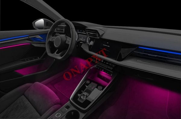 Ambientebeleuchtung Nachrüsten im Auto Beleuchtung Ambiente geeignet für 32 Farben geeignet für Audi A3 ab 2020 - 01