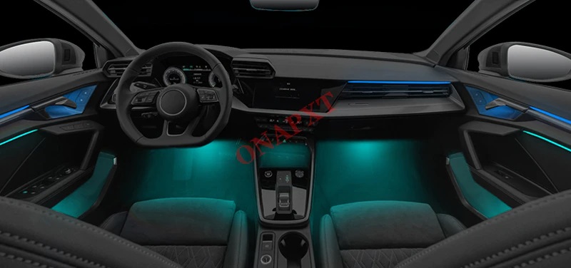 Ambientebeleuchtung Nachrüsten im Auto Beleuchtung Ambiente geeignet für 32 Farben geeignet für Audi A3 ab 2020 - 02