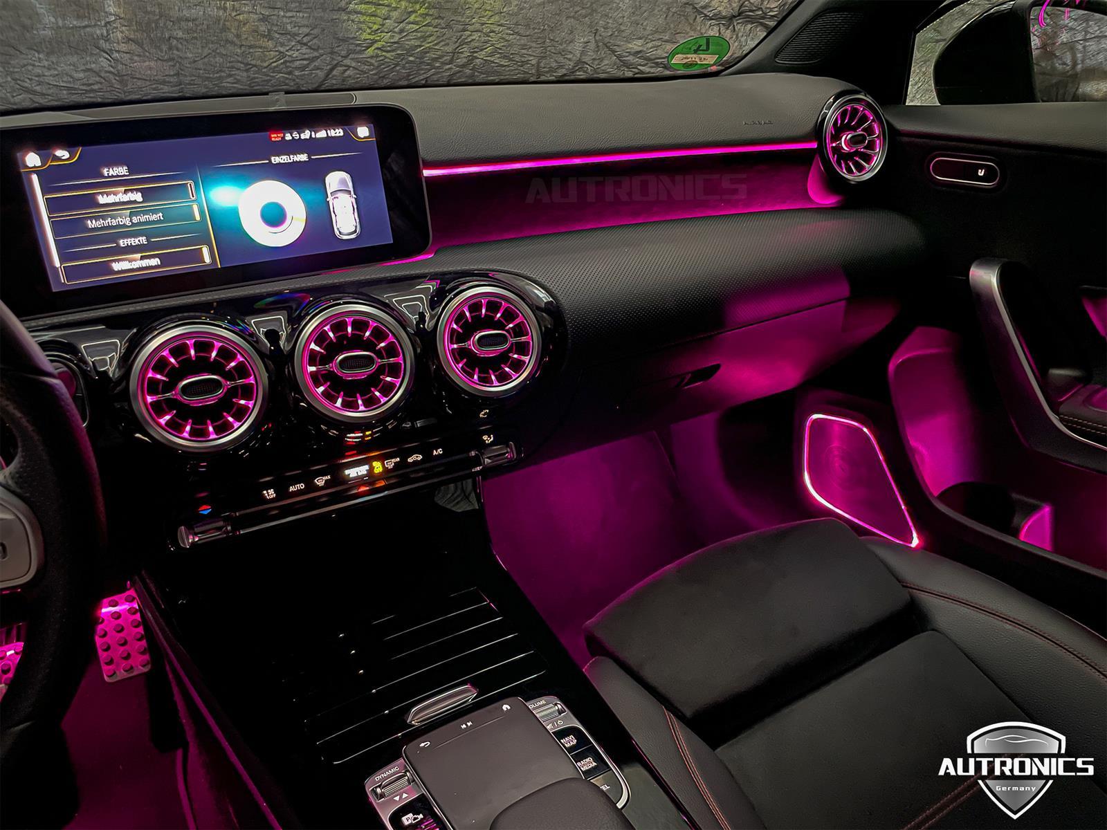 Ambientebeleuchtung Nachrüsten im Auto Beleuchtung Ambiente geeignet für Mercedes Benz A Klasse W177 - 02