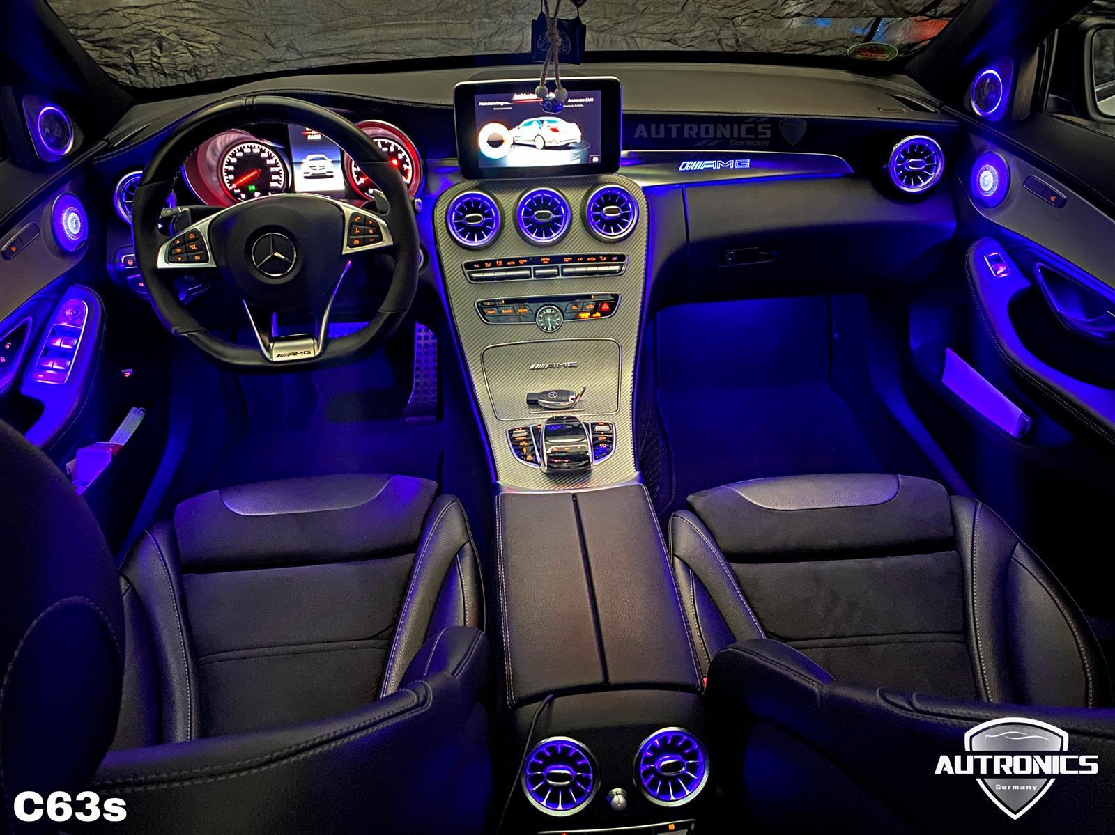 Ambientebeleuchtung Nachrüsten im Auto Beleuchtung Ambiente geeignet für Mercedes Benz C Klasse W205 - 01
