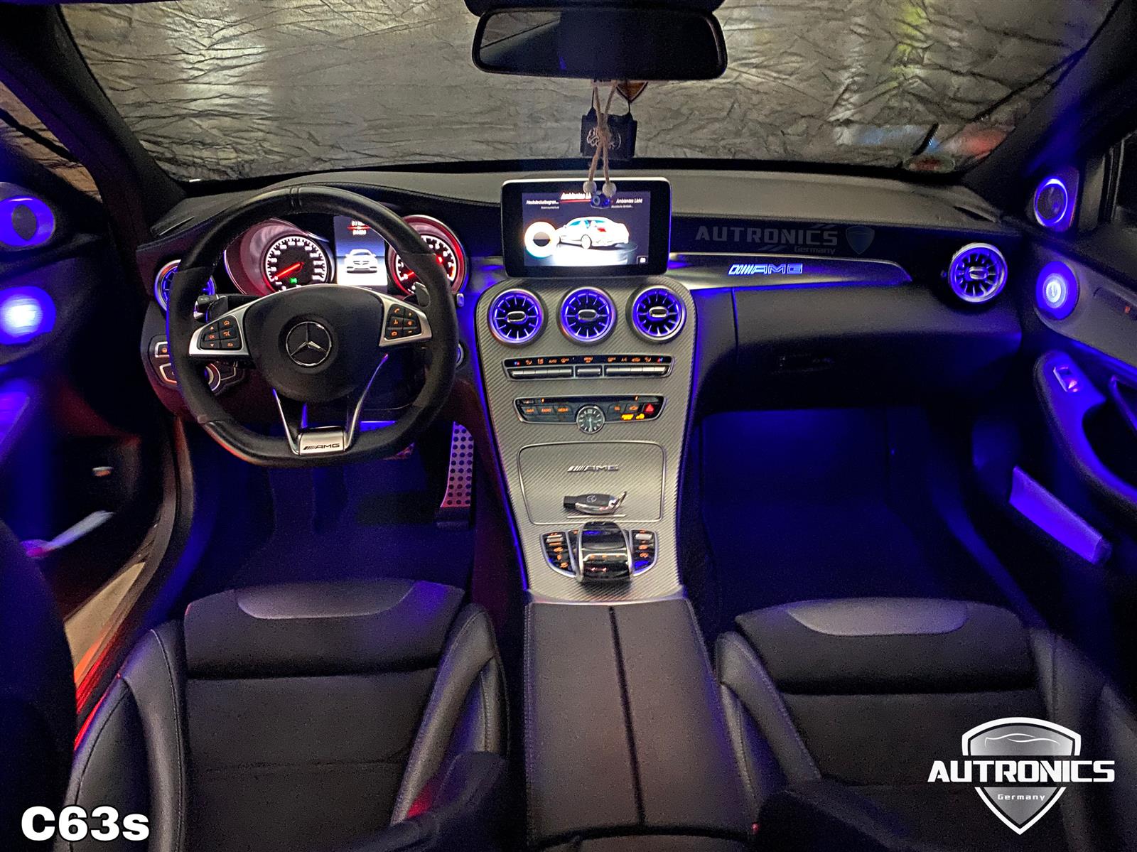 Ambientebeleuchtung Nachrüsten im Auto Beleuchtung Ambiente geeignet für Mercedes Benz C Klasse W205 - 02