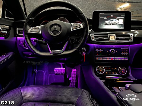 Ambientebeleuchtung Nachrüsten im Auto Beleuchtung Ambiente geeignet für Mercedes Benz E Klasse W212 & CLS Klasse W218 - 03