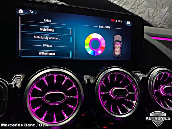 Ambientebeleuchtung Nachrüsten im Auto Beleuchtung Ambiente geeignet für Mercedes Benz GLA Klasse X156 - 07