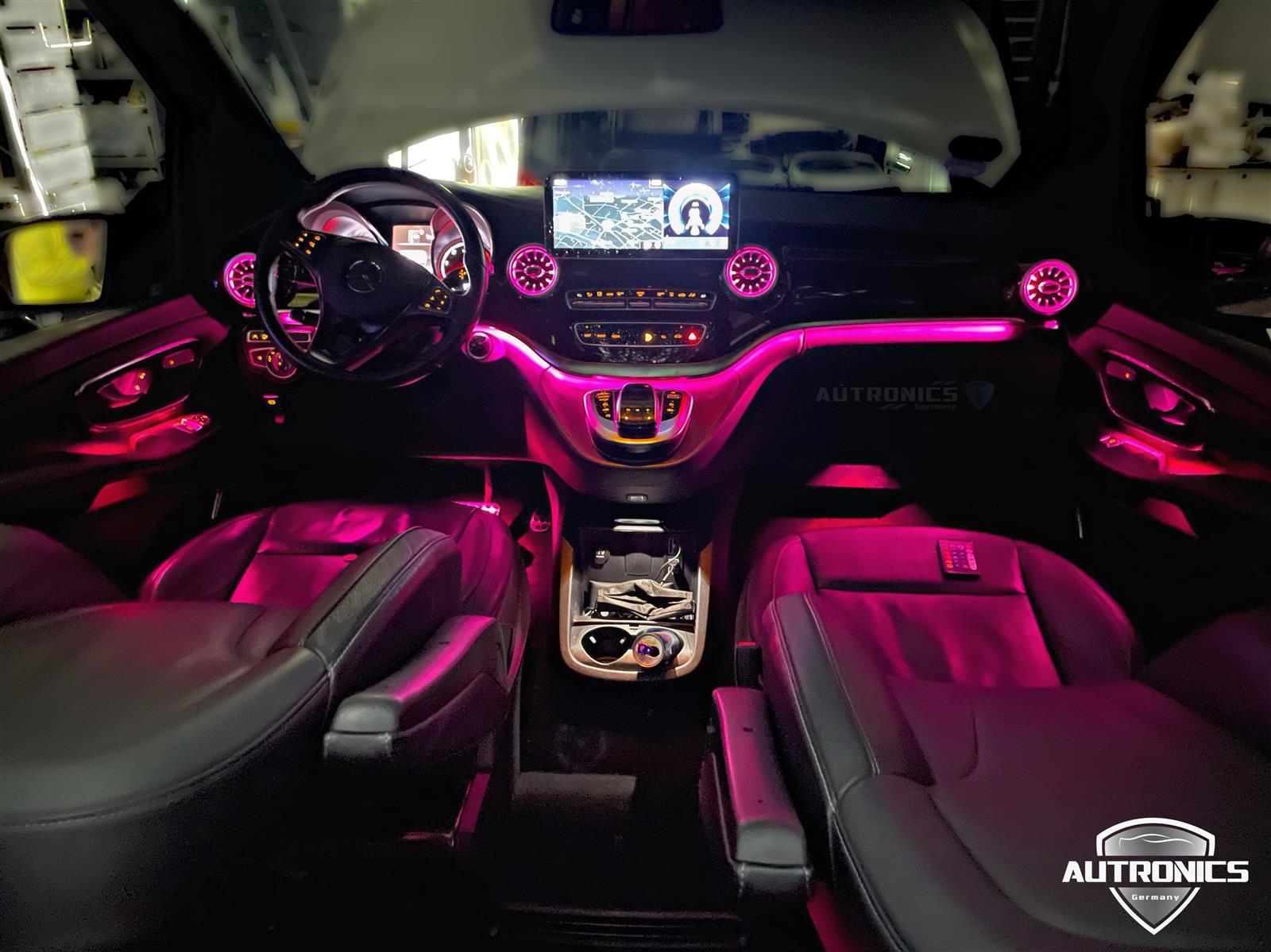 Ambientebeleuchtung Nachrüsten im Auto Beleuchtung Ambiente geeignet für Mercedes Benz V Klasse W447 - 01