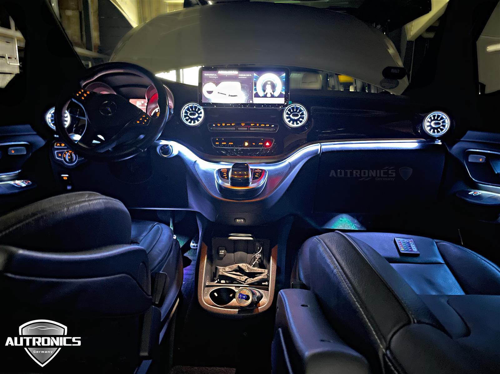 Ambientebeleuchtung Nachrüsten im Auto Beleuchtung Ambiente geeignet für Mercedes Benz V Klasse W447 - 02