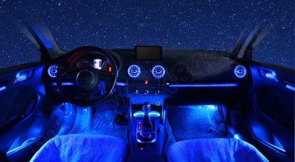 Ambientebeleuchtung Nachrüsten im Auto Beleuchtung LED Ambiente 32 Farben geeignet für Audi A3 8V 8Y - 1
