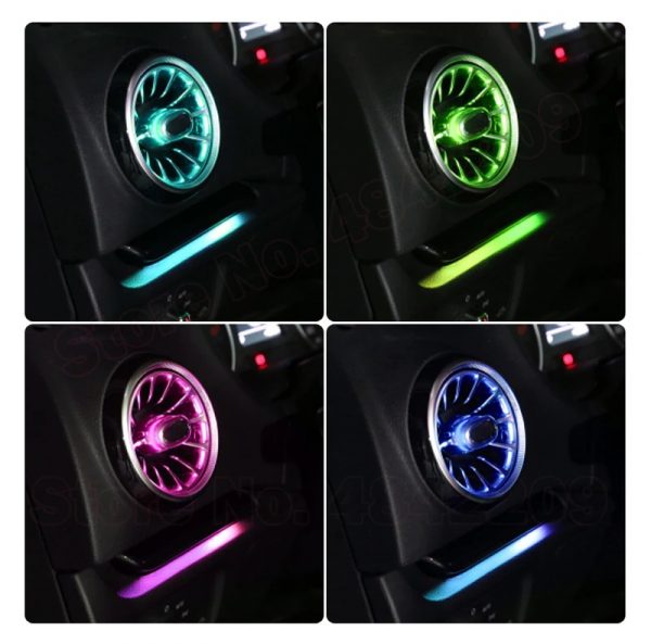 Ambientebeleuchtung Nachrüsten im Auto Beleuchtung LED Ambiente 32 Farben geeignet für Audi A3 8V 8Y - 4