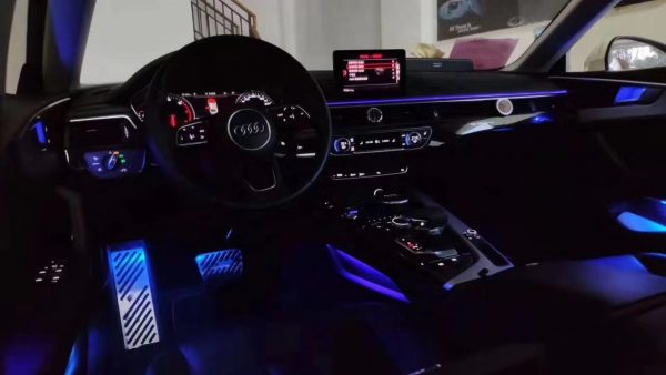 Ambientebeleuchtung Nachrüsten im Auto Beleuchtung LED Ambiente 32 Farben geeignet für Audi A4 B9 - 2