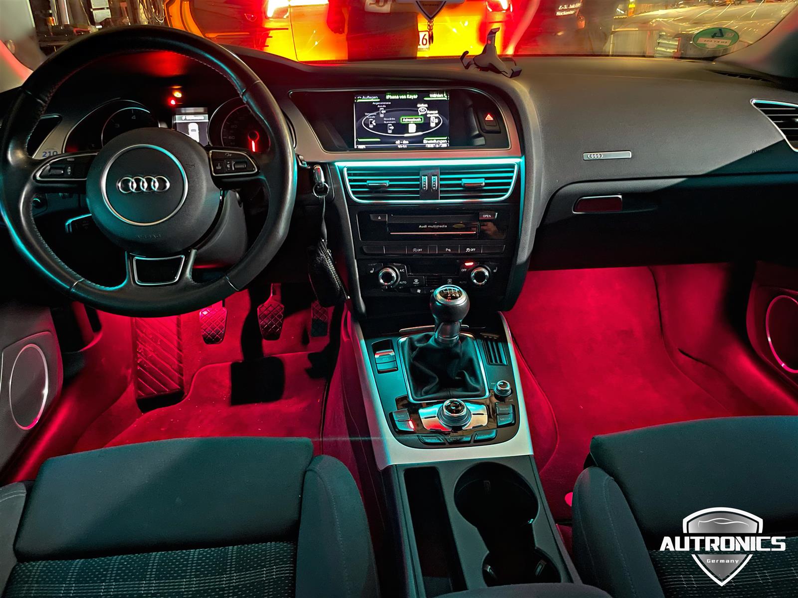 Ambientebeleuchtung Nachrüsten im Auto Beleuchtung LED Ambiente geeignet für Audi A5 8T - 1