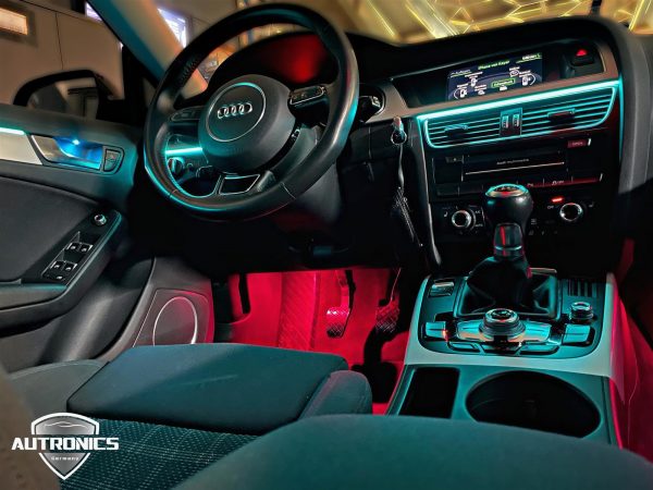 Ambientebeleuchtung Nachrüsten im Auto Beleuchtung LED Ambiente geeignet für Audi A5 8T - 3