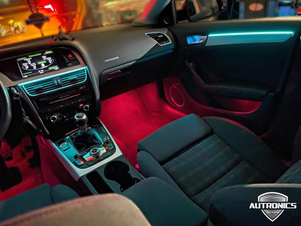 Ambientebeleuchtung Nachrüsten im Auto Beleuchtung LED Ambiente geeignet für Audi A5 8T - 4