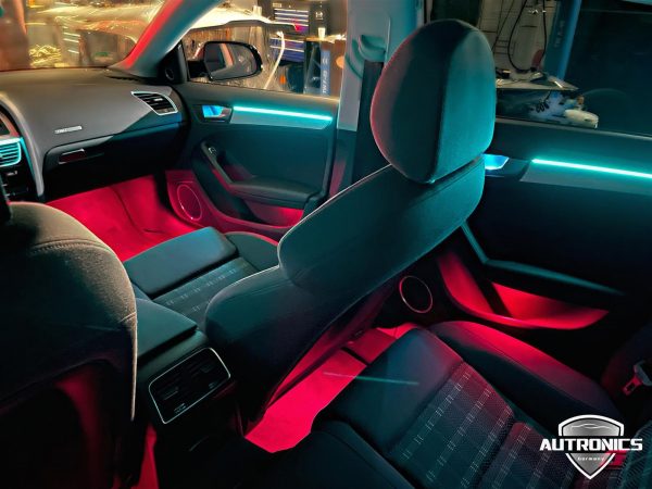 Ambientebeleuchtung Nachrüsten im Auto Beleuchtung LED Ambiente geeignet für Audi A5 8T - 5