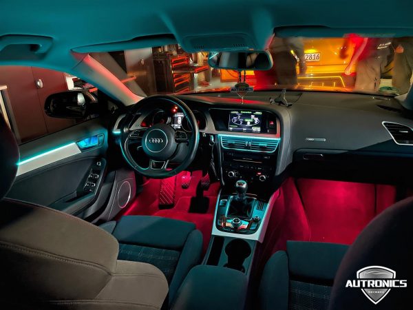 Ambientebeleuchtung Nachrüsten im Auto Beleuchtung LED Ambiente geeignet für Audi A5 8T - 7
