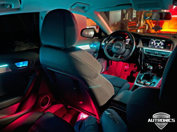 Ambientebeleuchtung Nachrüsten im Auto Beleuchtung LED Ambiente geeignet für Audi A5 8T - 8