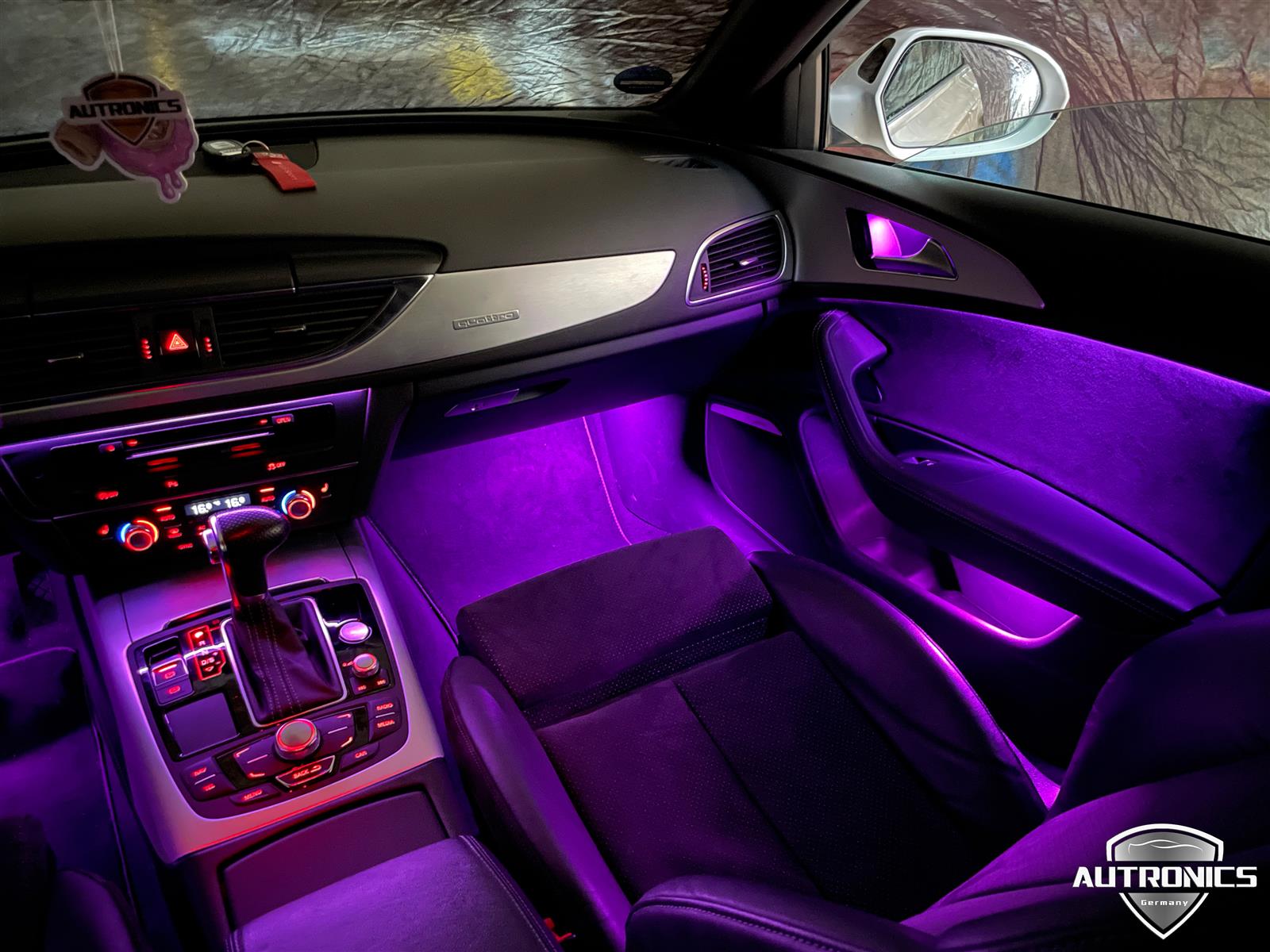 Ambientebeleuchtung Nachrüsten im Auto Beleuchtung LED Ambiente geeignet für Audi A6 A7 (4G C7) - 02
