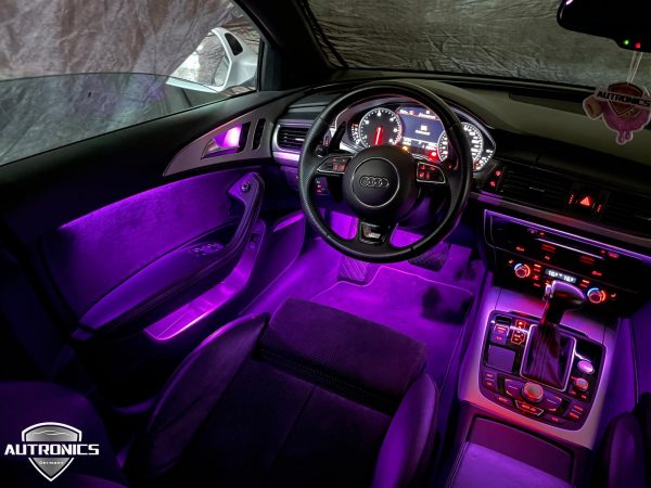 Ambientebeleuchtung Nachrüsten im Auto Beleuchtung LED Ambiente geeignet für Audi A6 A7 (4G C7) - 03