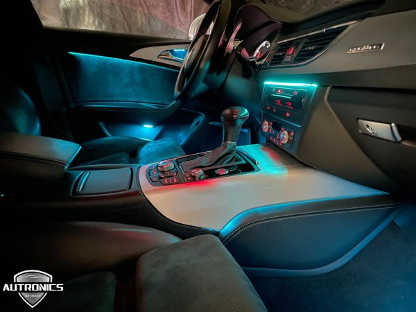 Ambientebeleuchtung Nachrüsten im Auto Beleuchtung LED Ambiente geeignet für Audi A6 A7 (4G C7) - 09
