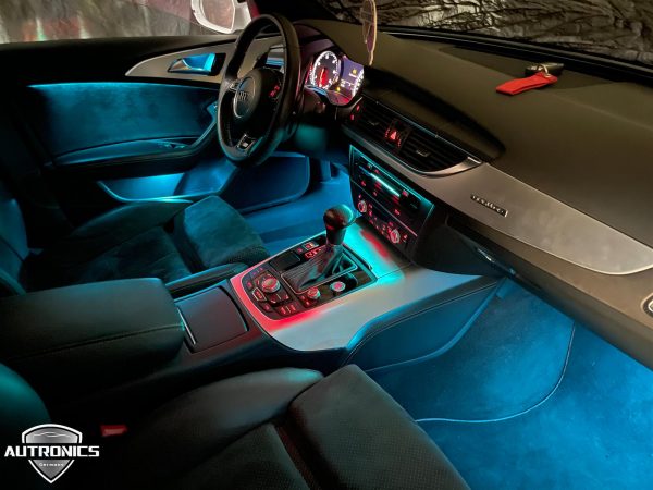Ambientebeleuchtung Nachrüsten im Auto Beleuchtung LED Ambiente geeignet für Audi A6 A7 (4G C7) - 14