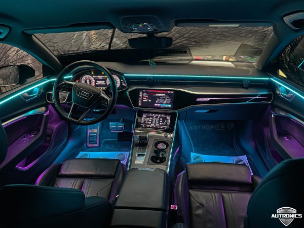 Ambientebeleuchtung Nachrüsten im Auto Beleuchtung LED Ambiente geeignet für Audi A6 A7 (C8) - 02