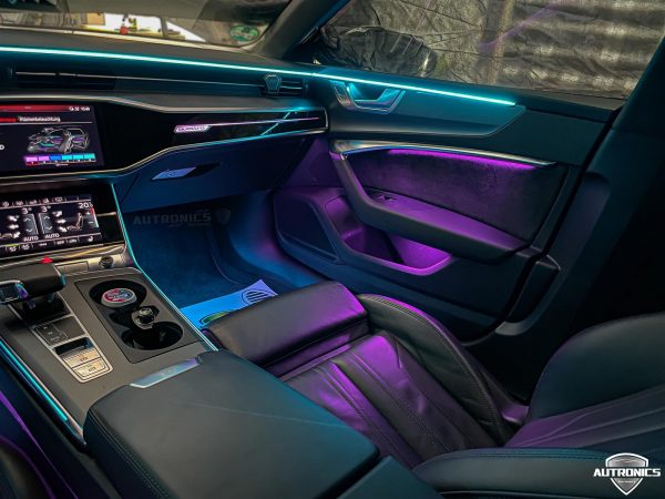 Ambientebeleuchtung Nachrüsten im Auto Beleuchtung LED Ambiente geeignet für Audi A6 A7 (C8) - 06
