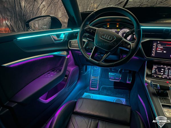 Ambientebeleuchtung Nachrüsten im Auto Beleuchtung LED Ambiente geeignet für Audi A6 A7 (C8) - 07