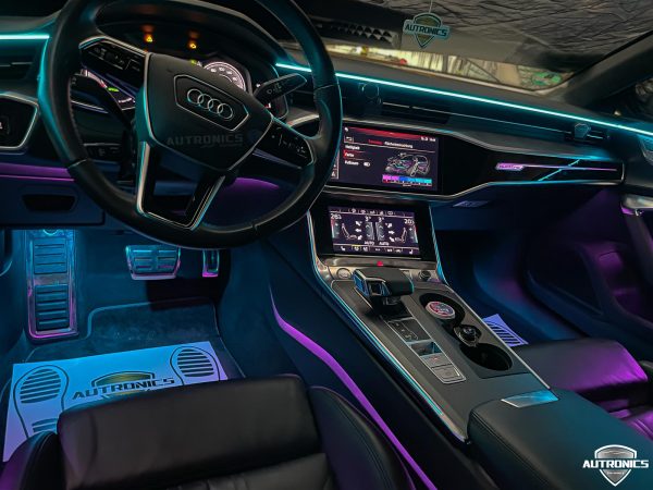 Ambientebeleuchtung Nachrüsten im Auto Beleuchtung LED Ambiente geeignet für Audi A6 A7 (C8) - 08