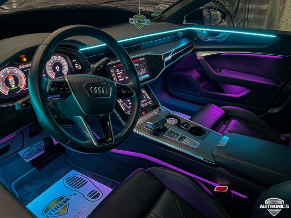 Ambientebeleuchtung Nachrüsten im Auto Beleuchtung LED Ambiente geeignet für Audi A6 A7 (C8) - 10
