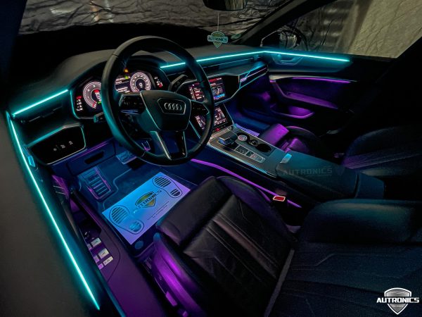 Ambientebeleuchtung Nachrüsten im Auto Beleuchtung LED Ambiente geeignet für Audi A6 A7 (C8) - 11