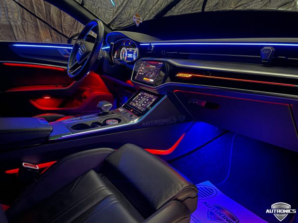 Audi A7 S7 (C8) - Ambientebeleuchtung Ambiente 32 Farben inkl. Einbau und Codierung ab 2018 - 05