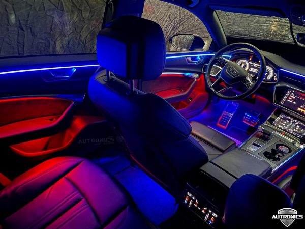 Audi A7 S7 (C8) - Ambientebeleuchtung Ambiente 32 Farben inkl. Einbau und Codierung ab 2018 - 07