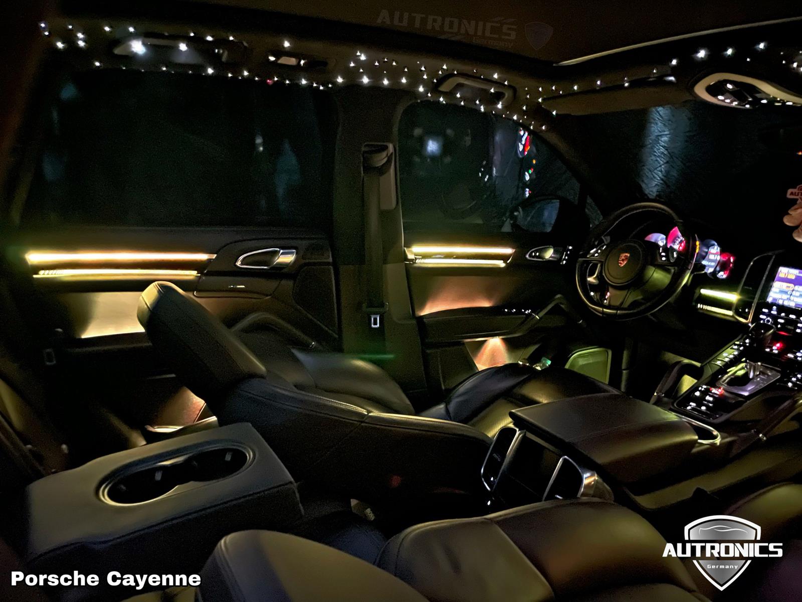Ambientebeleuchtung Nachrüsten im Auto Innenraumbeleuchtung Beleuchtung geeignet für Porsche Cayenne 958 - 02