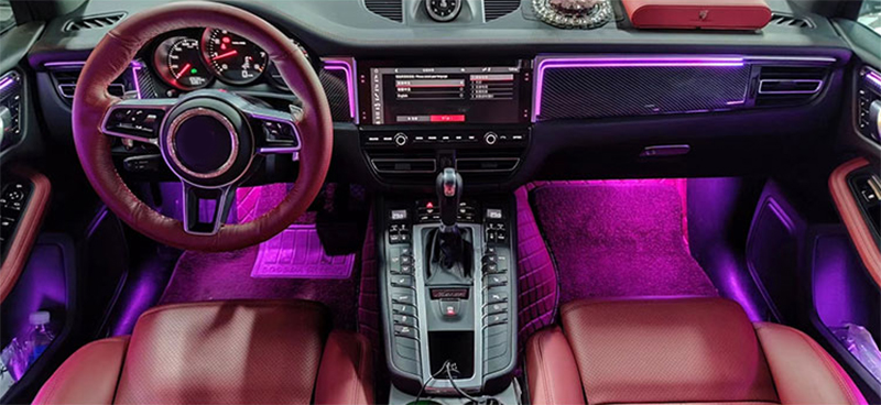 Ambientebeleuchtung Nachrüsten im Auto Innenraumbeleuchtung Beleuchtung geeignet für Porsche Macan 95B - 02
