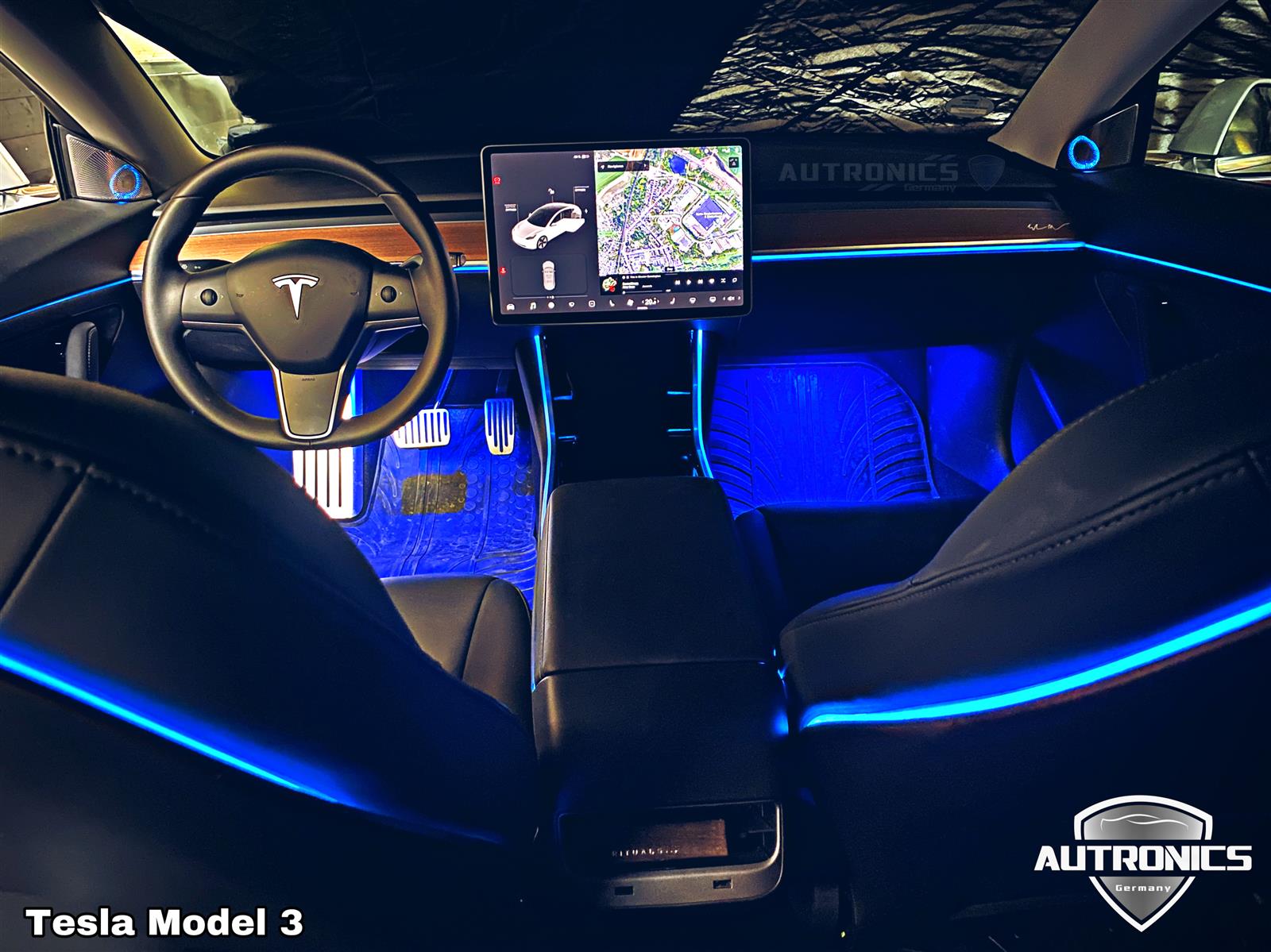 Ambientebeleuchtung Nachrüsten im Auto Innenraumbeleuchtung Beleuchtung geeignet für Tesla Model 3 & Y (1.) - 01