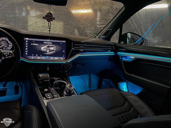 Ambientebeleuchtung Nachrüsten im Auto Innenraumbeleuchtung Beleuchtung geeignet für VW Tiguan 2. Generation (2017-2021) 64 Farben - 06