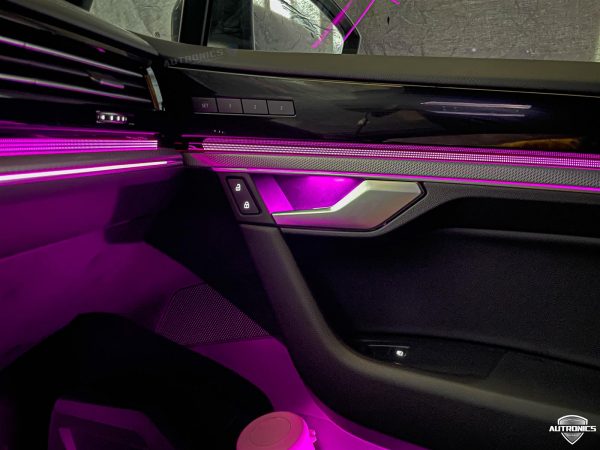 Ambientebeleuchtung Nachrüsten im Auto Innenraumbeleuchtung Beleuchtung geeignet für VW Tiguan 2. Generation (2017-2021) 64 Farben - 10