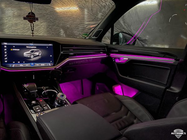 Ambientebeleuchtung Nachrüsten im Auto Innenraumbeleuchtung Beleuchtung geeignet für VW Tiguan 2. Generation (2017-2021) 64 Farben - 13