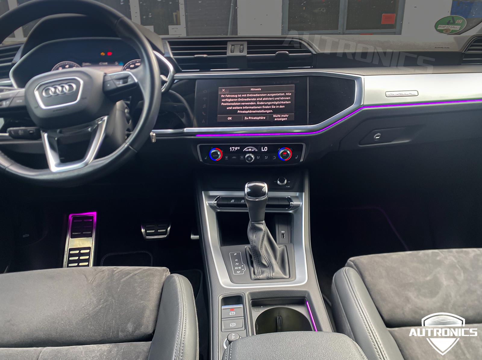 Ambientebeleuchtung Nachrüsten im Auto Innenraumbeleuchtung Beleuchtung geeignet für Audi Q3 (F3) 32 Farben ab 2019 - 02